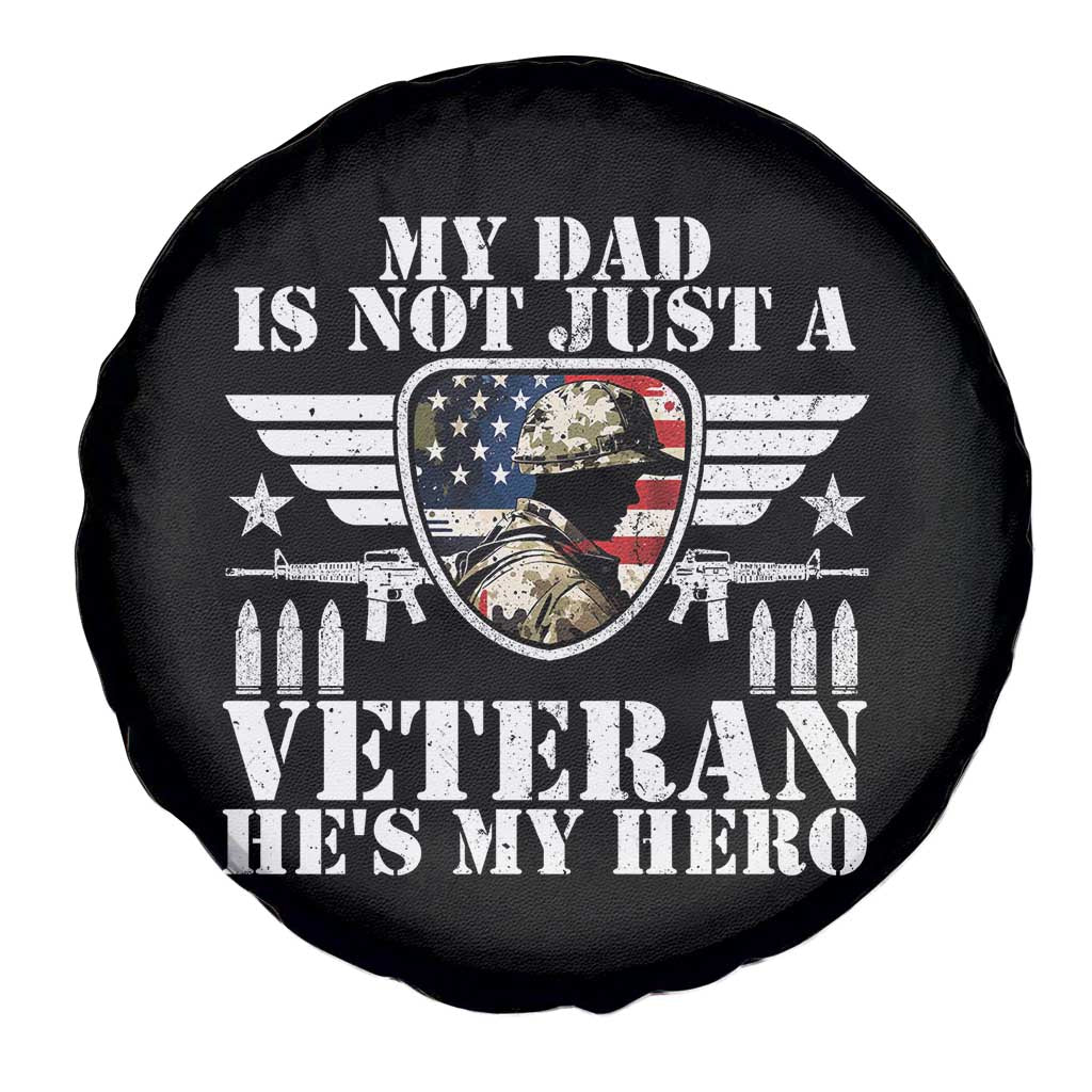 Military Family Veteran Support Spare Tire Cover My Papa US Veteran My Hero