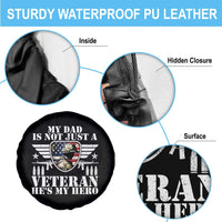 Military Family Veteran Support Spare Tire Cover My Papa US Veteran My Hero