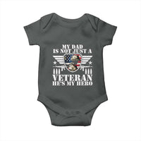 Military Family Veteran Support Baby Onesie My Papa US Veteran My Hero