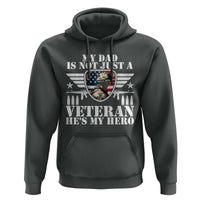 Military Family Veteran Support Hoodie My Papa US Veteran My Hero