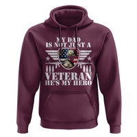 Military Family Veteran Support Hoodie My Papa US Veteran My Hero