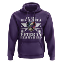 Military Family Veteran Support Hoodie My Papa US Veteran My Hero