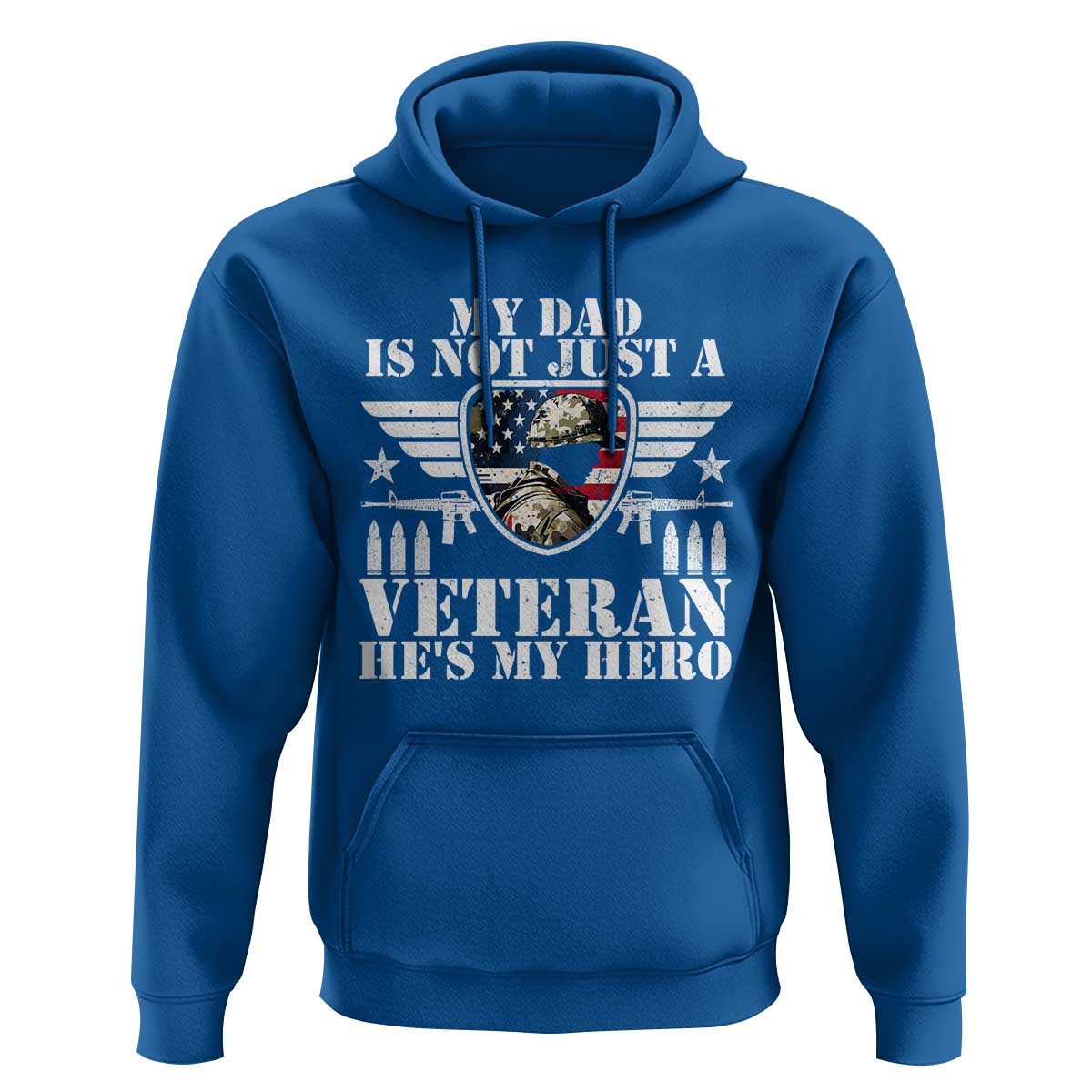 Military Family Veteran Support Hoodie My Papa US Veteran My Hero
