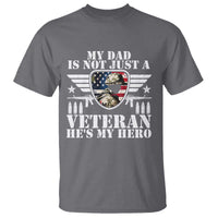 Military Family Veteran Support T Shirt My Papa US Veteran My Hero