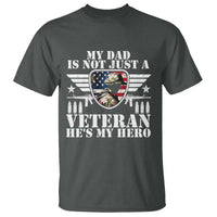 Military Family Veteran Support T Shirt My Papa US Veteran My Hero