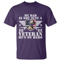 Military Family Veteran Support T Shirt My Papa US Veteran My Hero