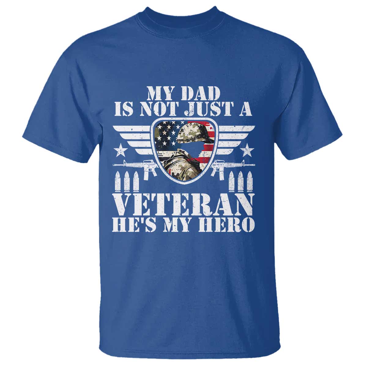 Military Family Veteran Support T Shirt My Papa US Veteran My Hero