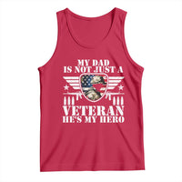 Military Family Veteran Support Tank Top My Papa US Veteran My Hero