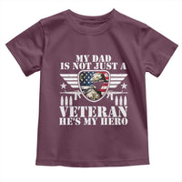 Military Family Veteran Support Toddler T Shirt My Papa US Veteran My Hero