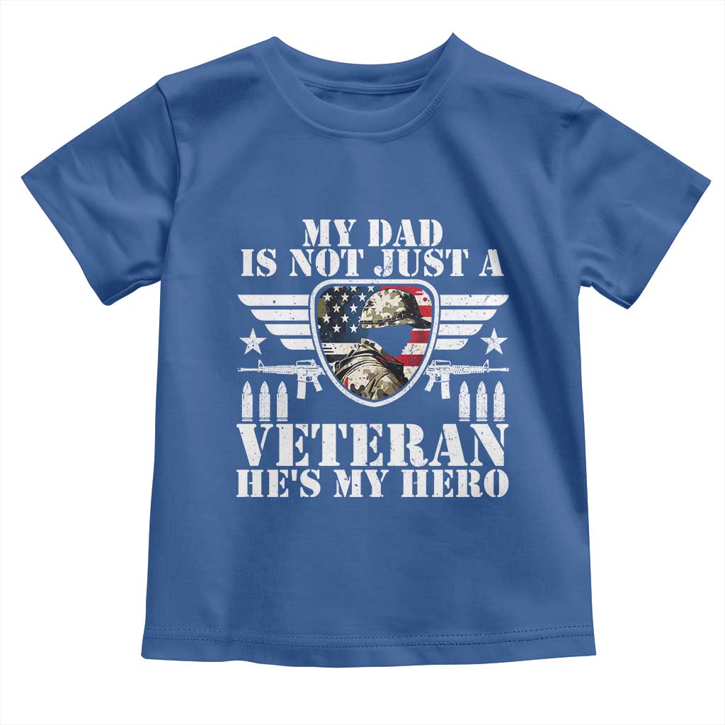 Military Family Veteran Support Toddler T Shirt My Papa US Veteran My Hero