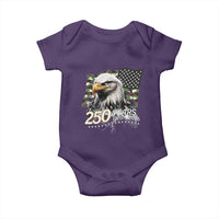 250 Years America Anniversary Baby Onesie Patriotic Bald Eagle Military Tactical American Flag Camo