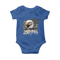 250 Years America Anniversary Baby Onesie Patriotic Bald Eagle Military Tactical American Flag Camo