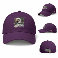 250 Years America Anniversary Baseball Cap Patriotic Bald Eagle Military Tactical American Flag Camo