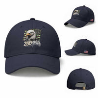 250 Years America Anniversary Baseball Cap Patriotic Bald Eagle Military Tactical American Flag Camo