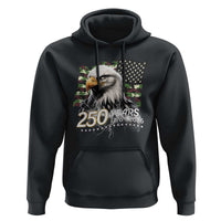 250 Years America Anniversary Hoodie Patriotic Bald Eagle Military Tactical American Flag Camo