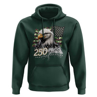 250 Years America Anniversary Hoodie Patriotic Bald Eagle Military Tactical American Flag Camo