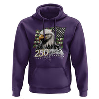 250 Years America Anniversary Hoodie Patriotic Bald Eagle Military Tactical American Flag Camo