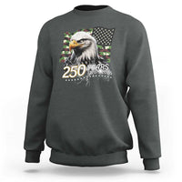 250 Years America Anniversary Sweatshirt Patriotic Bald Eagle Military Tactical American Flag Camo