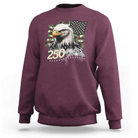 250 Years America Anniversary Sweatshirt Patriotic Bald Eagle Military Tactical American Flag Camo
