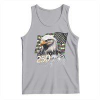 250 Years America Anniversary Tank Top Patriotic Bald Eagle Military Tactical American Flag Camo
