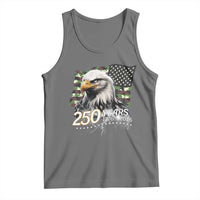 250 Years America Anniversary Tank Top Patriotic Bald Eagle Military Tactical American Flag Camo