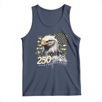 250 Years America Anniversary Tank Top Patriotic Bald Eagle Military Tactical American Flag Camo