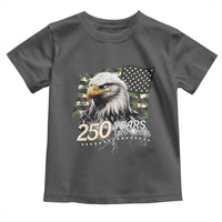 250 Years America Anniversary Toddler T Shirt Patriotic Bald Eagle Military Tactical American Flag Camo