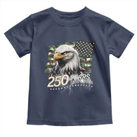 250 Years America Anniversary Toddler T Shirt Patriotic Bald Eagle Military Tactical American Flag Camo
