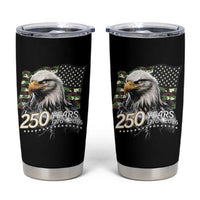 250 Years America Anniversary Tumbler Cup Patriotic Bald Eagle Military Tactical American Flag Camo