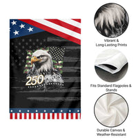 250 Years America Anniversary Patriotic Garden Flag Bald Eagle Military Tactical American Flag Camo