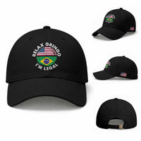 Relax Gringo I'm Legal Brazil Brazilian Immigrant Baseball Cap
