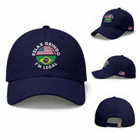 Relax Gringo I'm Legal Brazil Brazilian Immigrant Baseball Cap