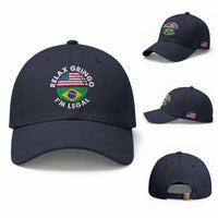 Relax Gringo I'm Legal Brazil Brazilian Immigrant Baseball Cap