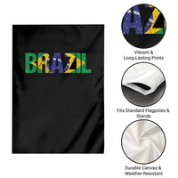 Brazil Brasil Flag Garden Flag Vintage Distressed Brazil