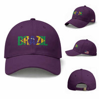 Brazil Brasil Flag Baseball Cap Vintage Distressed Brazil