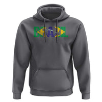Brazil Brasil Flag Hoodie Vintage Distressed Brazil