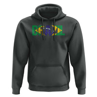 Brazil Brasil Flag Hoodie Vintage Distressed Brazil