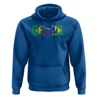 Brazil Brasil Flag Hoodie Vintage Distressed Brazil