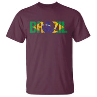 Brazil Brasil Flag T Shirt Vintage Distressed Brazil