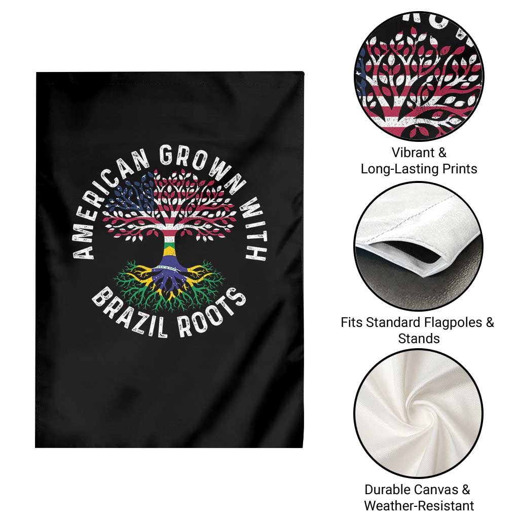 Brazilian Roots American Grown Tree Flag Garden Flag