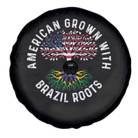 Brazilian Roots American Grown Tree Flag Spare Tire Cover