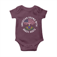 Brazilian Roots American Grown Tree Flag Baby Onesie