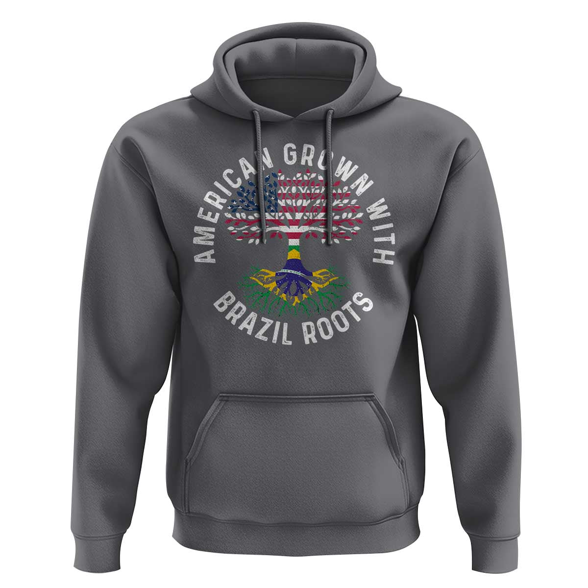 Brazilian Roots American Grown Tree Flag Hoodie