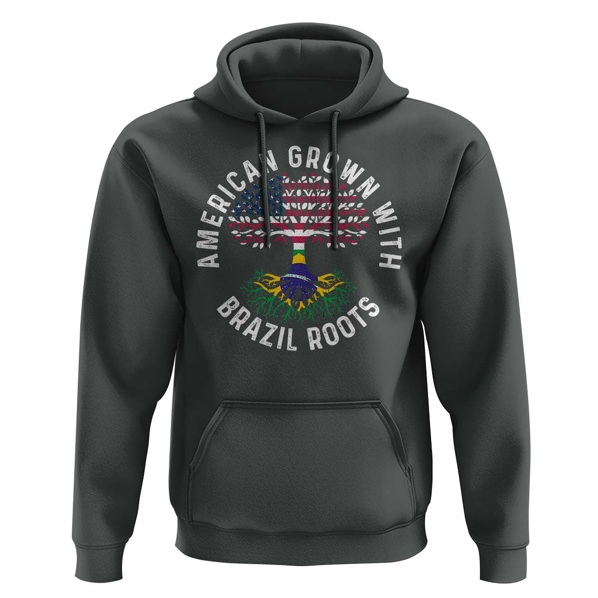 Brazilian Roots American Grown Tree Flag Hoodie