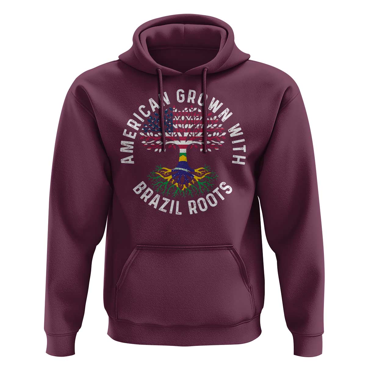 Brazilian Roots American Grown Tree Flag Hoodie