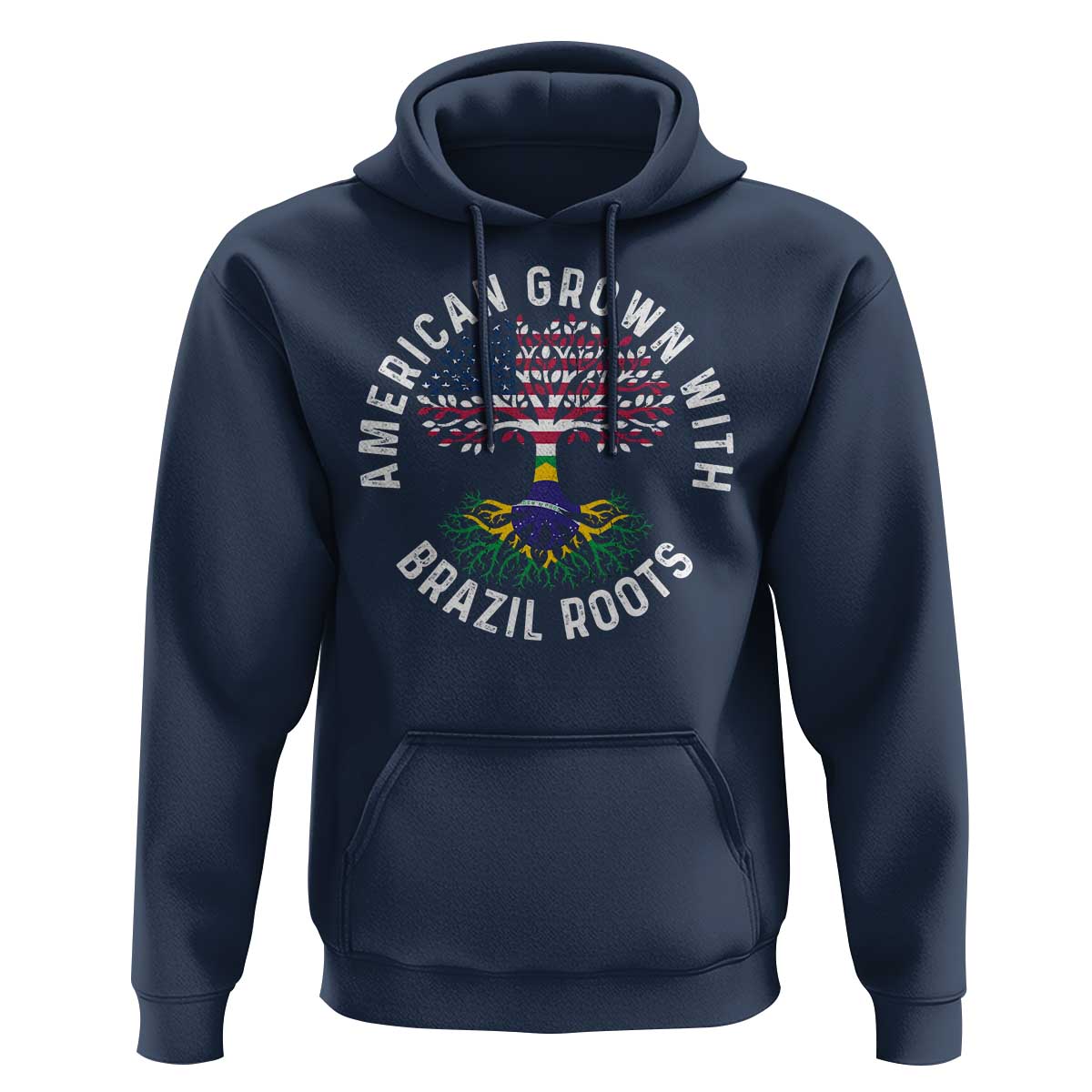 Brazilian Roots American Grown Tree Flag Hoodie