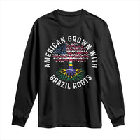 Brazilian Roots American Grown Tree Flag Long Sleeve Shirt