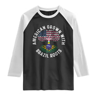 Brazilian Roots American Grown Tree Flag Raglan Shirt