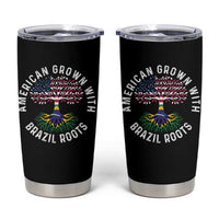 Brazilian Roots American Grown Tree Flag Tumbler Cup