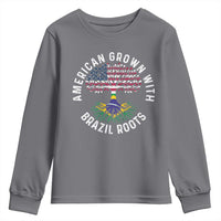 Brazilian Roots American Grown Tree Flag Youth Sweatshirt